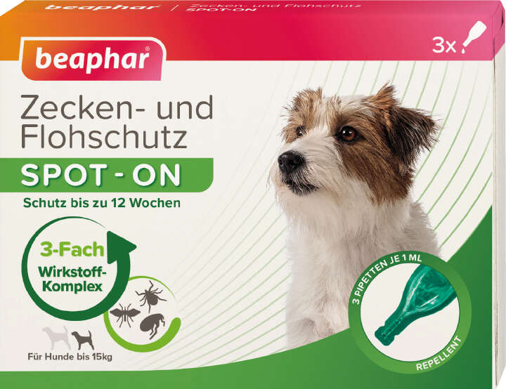beaphar Zecken- und Flohschutz SPOT-ON 3 x 1 ml